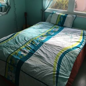 ROXY Twin size duvet covet & pillow case